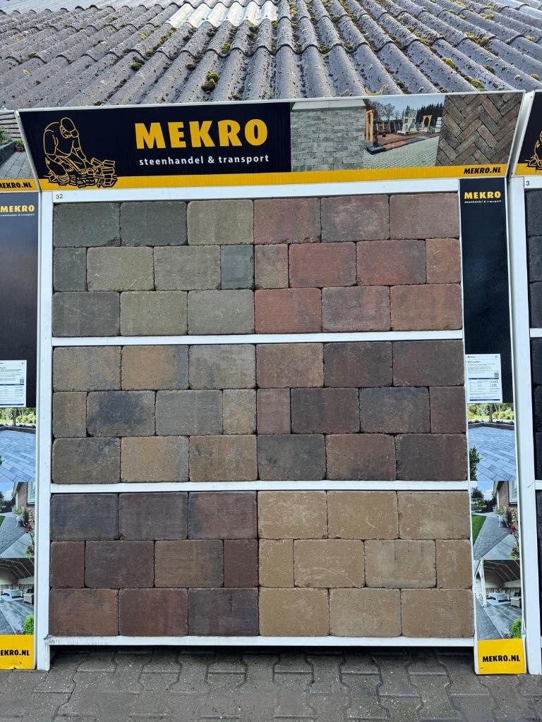 stonique trommel 20x30x6 oud bruin, Tuin en Terras, Klinkers, Nieuw, Ophalen of Verzenden, 10 m² of meer