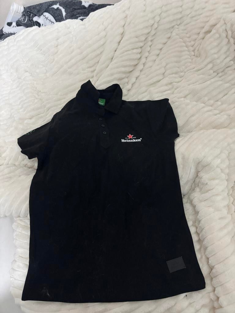 Heineken shirt dames maat S, Verzenden, Gedragen, Maat 46 (S) of kleiner, Zwart