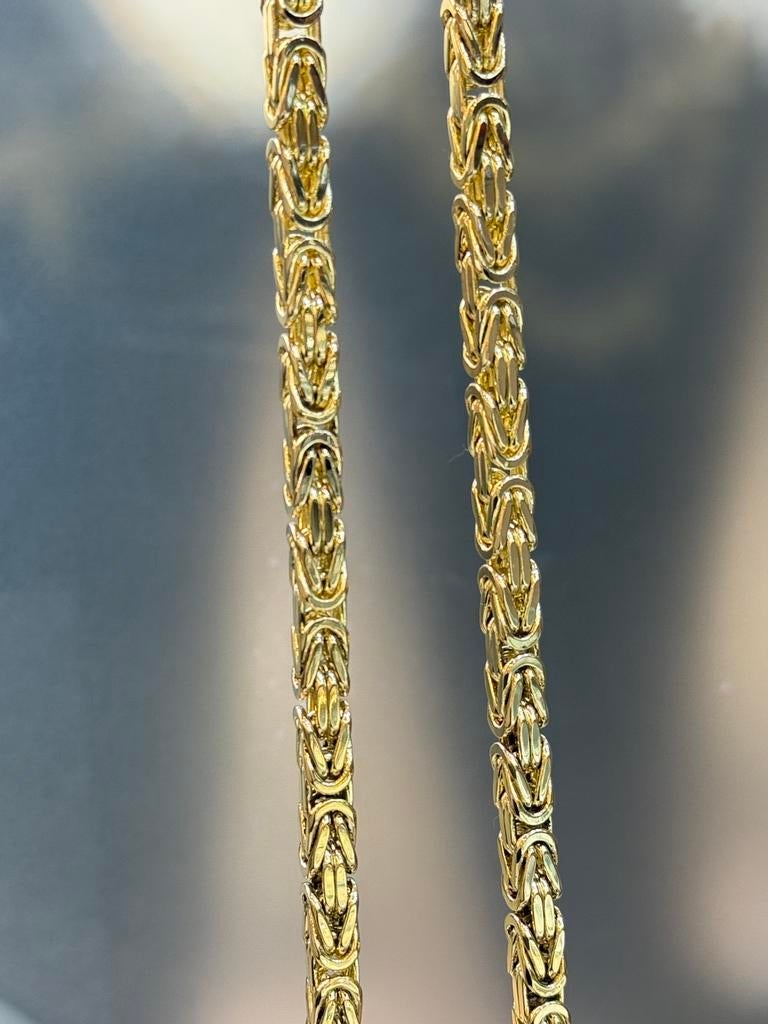 18KT Goud - 255 Gram - Ketting - KONING - Herenketting, Ophalen, Nieuw, Goud, Goud