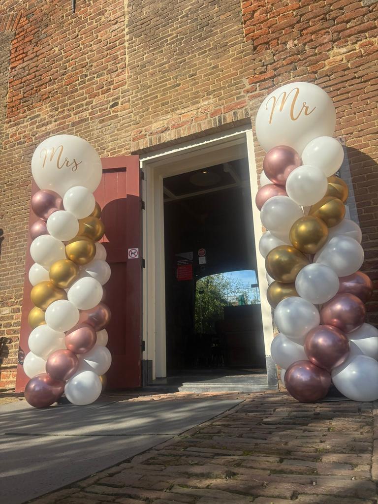 Ballonen pilaren, Verzenden, Zo goed als nieuw, Verjaardag