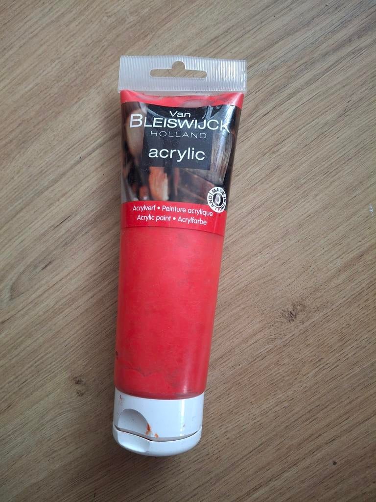 Van Bleiswijck Acrylverf - Rood, Ophalen of Verzenden, Gebruikt, Acrylverf