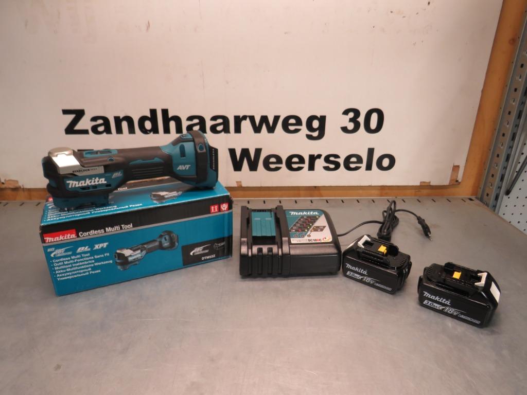 Makita DTM52 18V Li-ion accu multitool incl accus en lader, Makita, Nieuw, Zandhaarweg, Ophalen of Verzenden