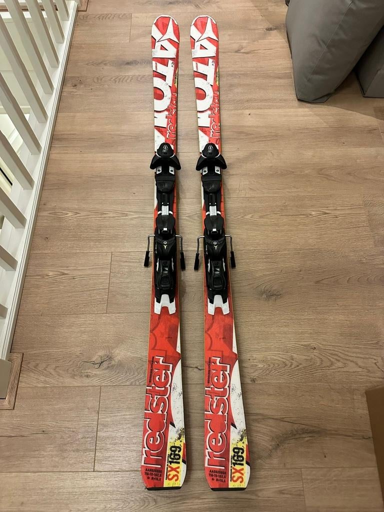 Atomic Redster SX ski’s 169 cm + stokken 125 cm, Ophalen, 160 tot 180 cm, Gebruikt, Carve