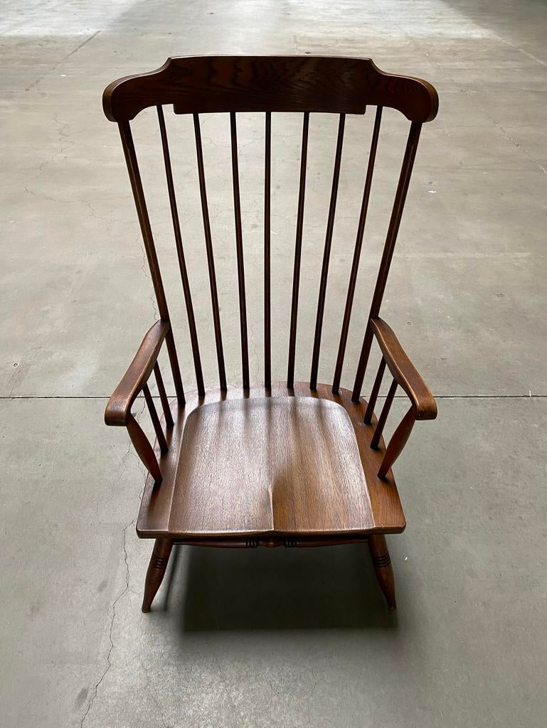 Pastoe Eiken Spijlen Fauteuil - Klassiek Design, Ophalen, Gebruikt, Minder dan 75 cm, 50 tot 75 cm