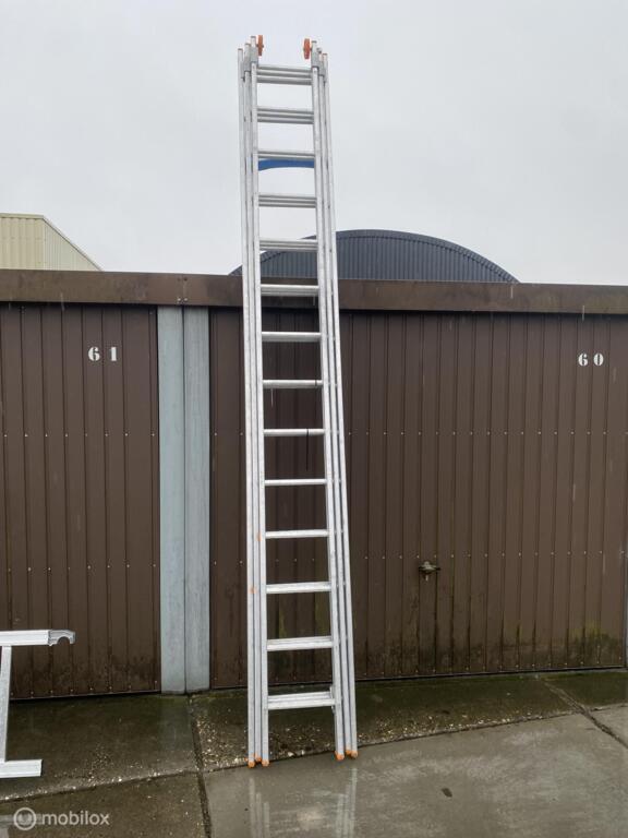 VGS ladder 3x14 ZGAN! Licht gewicht!, VGS, Ophalen of Verzenden, Zo goed als nieuw, Opvouwbaar of Inschuifbaar