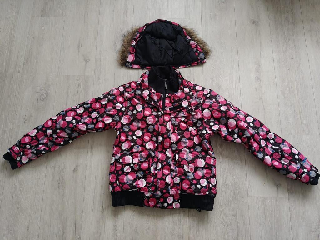 Leuke kleurrijke ski jas Dames maat Large/40, Ophalen of Verzenden, Zo goed als nieuw, Maat 38/40 (M), Jack