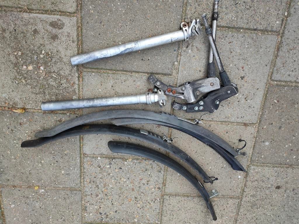+ Spatborden & Zadelstang, Ophalen of Verzenden, Gebruikt, Wiel
