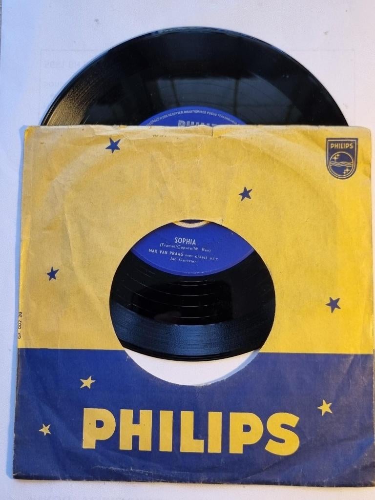 single Max van Praag SOPHIA mooie plaat uit 1957, Gebruikt, 7 inch, Single, Ophalen of Verzenden