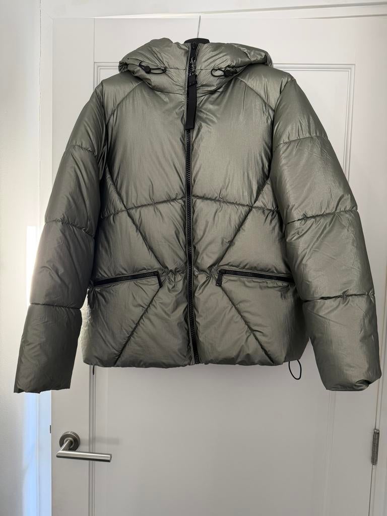 Geisha jack, mt 38, kaki metallic, Kleding | Dames, Jassen | Winter, Ophalen of Verzenden, Zo goed als nieuw, Maat 38/40 (M), Overige kleuren