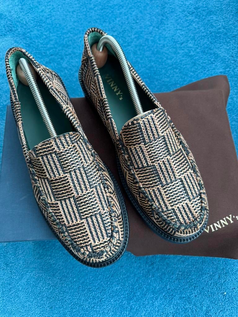 NIEUW Vinny’s Yardee Mocassin Loafer EU44 Bruin/Zwart, Kleding | Heren, Schoenen, Overige kleuren, Verzenden, Nieuw, Espadrilles of Moccasins