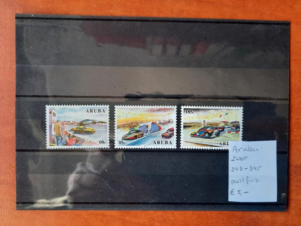 Aruba thematisch auto vervoer transport postfris, Ophalen of Verzenden, Auto's