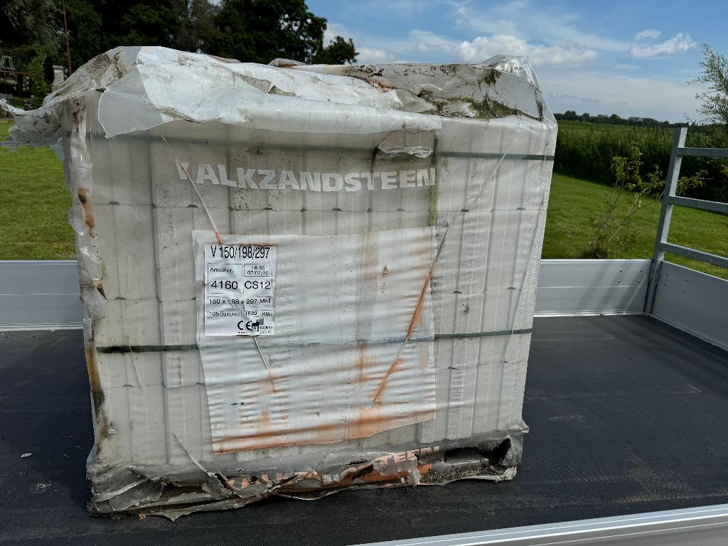 Kalkzandsteen vellingblokken V150, Ophalen, Nieuw, Kalkzandstenen