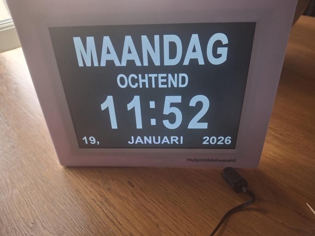 Digitale seniorenklok met duidelijke weergave, Ophalen of Verzenden, Nieuw, Digitaal, Wekker of Tafelklok