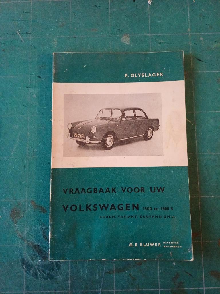Vraagbaak VOLKSWAGEN 1500 1500S COACH VARIANT KARMANN GHIA, Auto diversen, Handleidingen en Instructieboekjes, Ophalen of Verzenden