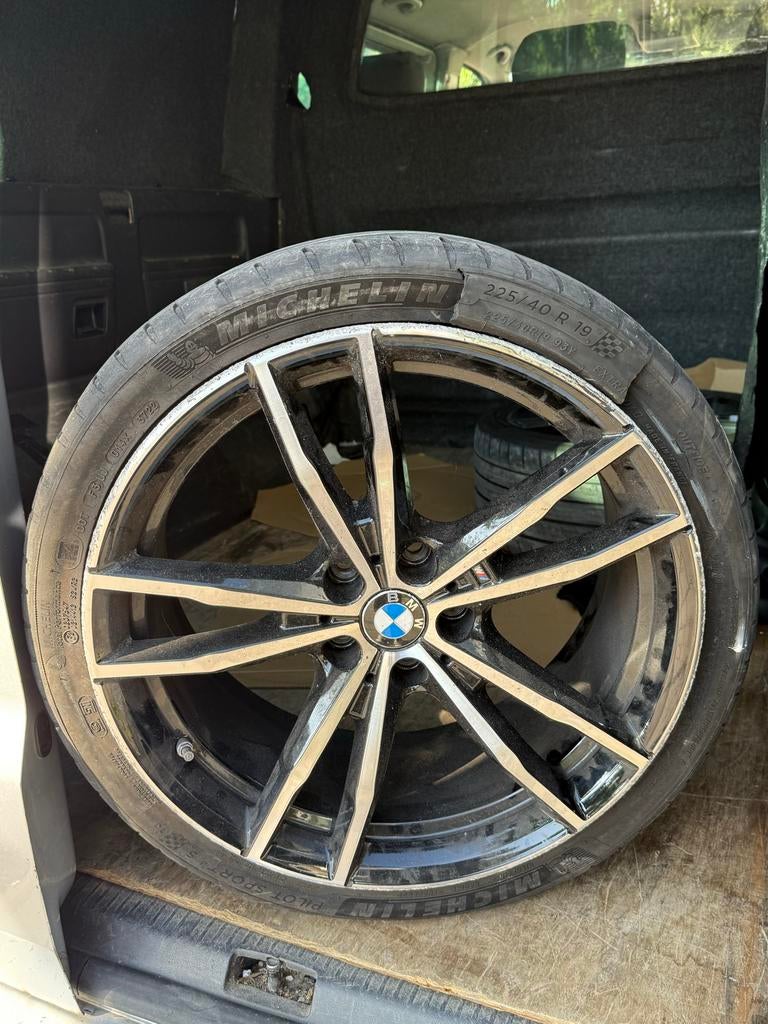 BMW Velgen 19 inch met Michelin Banden, Auto-onderdelen, Banden en Velgen, Gebruikt, 255 mm, Banden en Velgen, Personenwagen