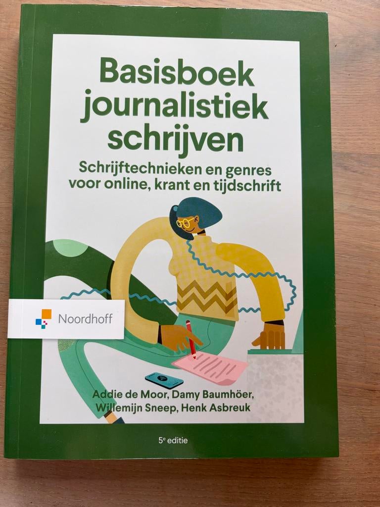 Basisboek journalistiek schrijven - Addie de Moor, Verzenden, Alpha, Zo goed als nieuw, HBO
