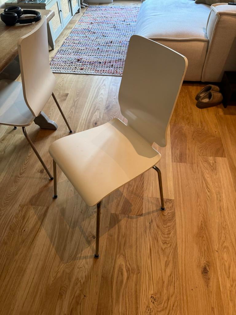 Witte Ikea stoelen 6 stuks, Ophalen