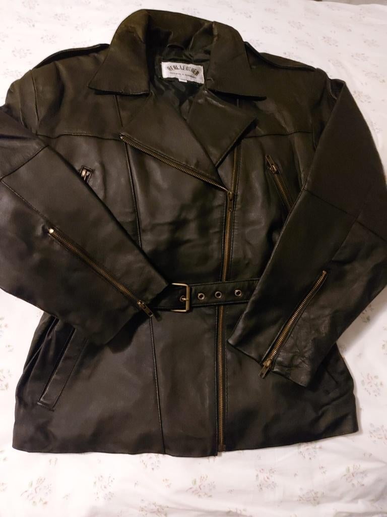 Dames Leren Motorjas Mt. 40 Nieuw !!!, Ophalen, Jas | leer, "AERL Leather Natural & Authentic", Nieuw zonder kaartje