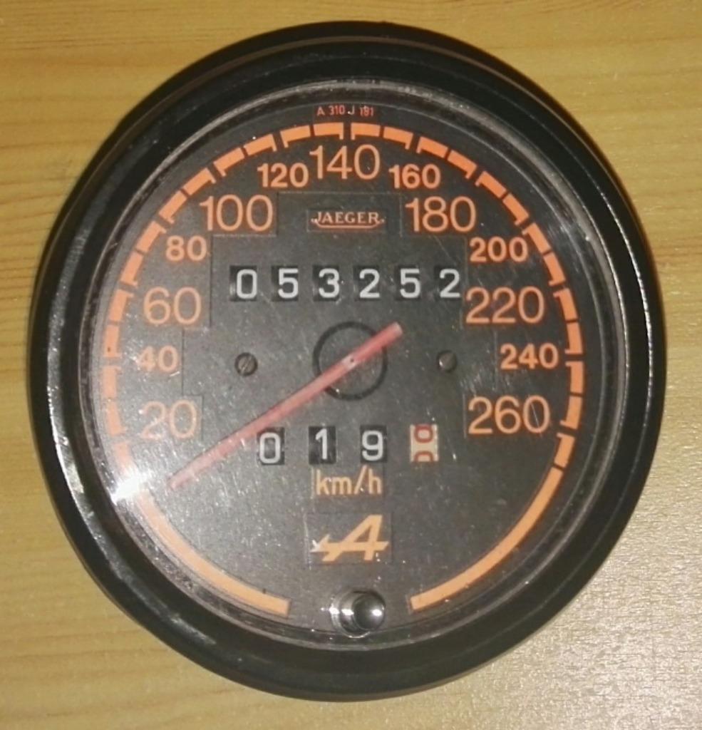 Kmteller Renault Alpina herstel instrument, Auto-onderdelen, Dashboard en Schakelaars, Renault, Gebruikt, Ophalen of Verzenden