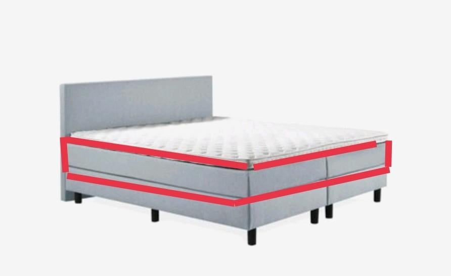 Nieuwe bamboe matrashoes 140x200x20cm, Ophalen, 140 cm, 200 cm, Nieuw