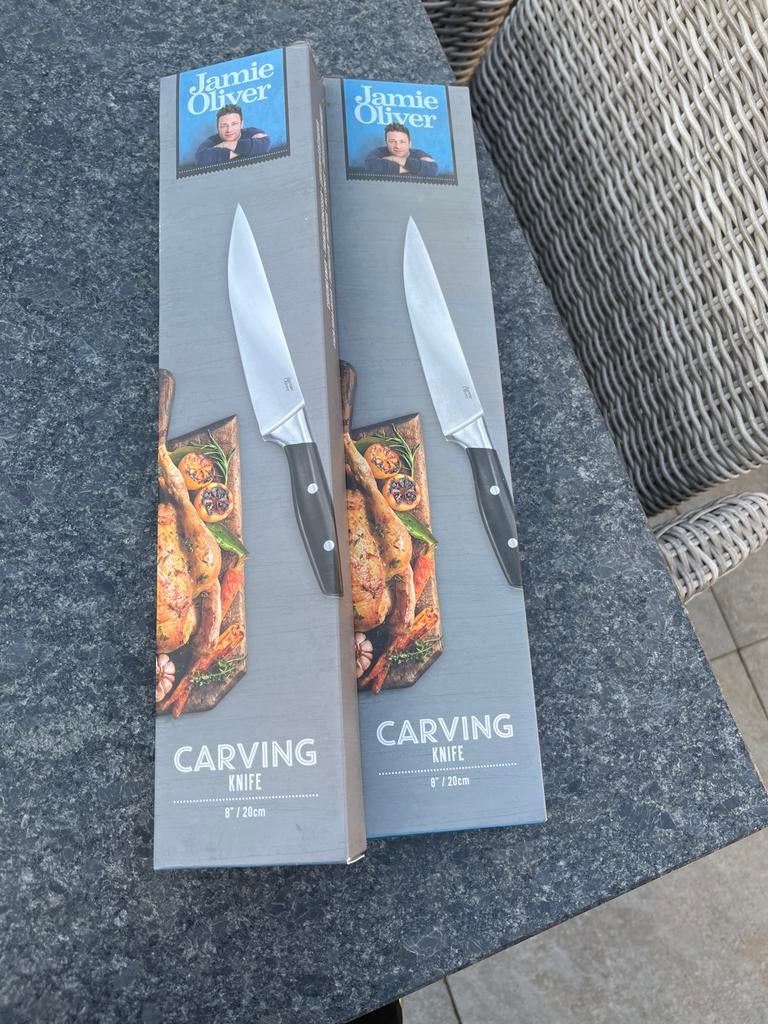 Jamie Oliver Carving Messen - Nieuw in Doos, Ophalen of Verzenden, Nieuw, Rvs of Chroom, Los bestek