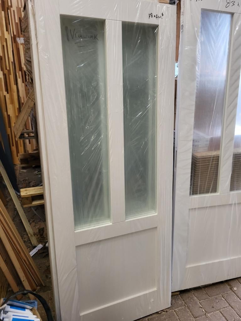 78x201,5cm binnendeur opdek en stomp incl veiligheid glas, 80 tot 100 cm, ., Binnendeur, Ophalen of Verzenden