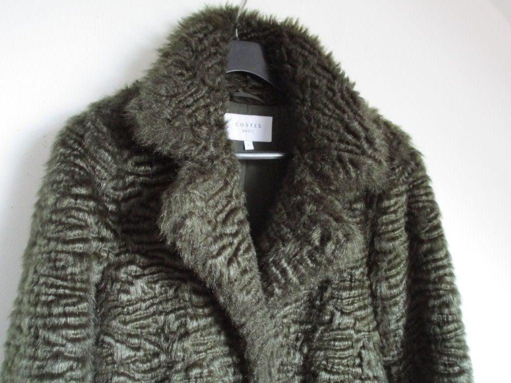 Nr.35: Mooie Jas Winterjas van Costes maat S bont groen, Nieuw, Ophalen of Verzenden, Costes, Maat 36 (S)