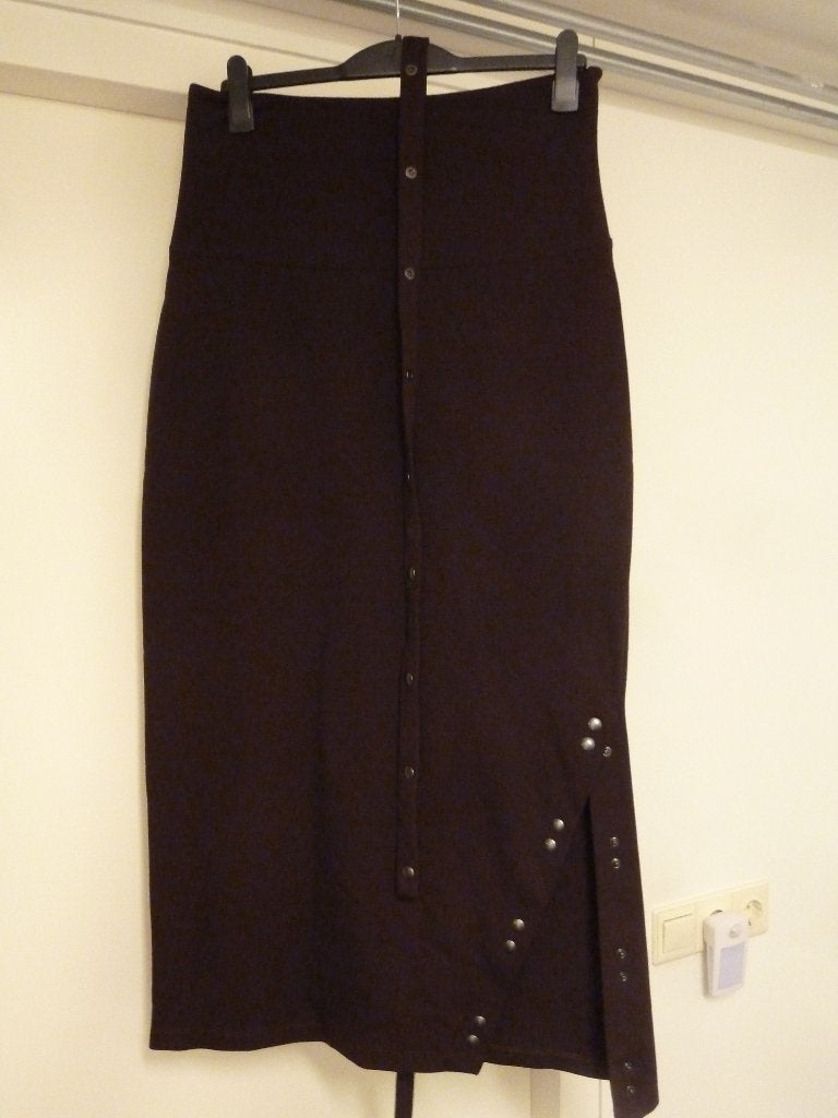 ROK SARAH PACINI MAAT 38 BORDEUX DONKER MAXI LENGTE, Kleding | Dames, Maat 38/40 (M), Overige kleuren, Sarah Pacini, Ophalen of Verzenden