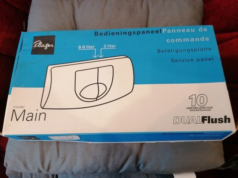 Plieger Main Bedieningspaneel DualFlush voor Toilet, Ophalen of Verzenden, Nieuw, Toilet