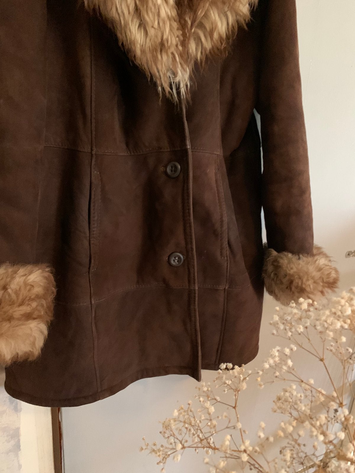 Shearling vintage lammy coat L, -, Maat 42/44 (L), Ophalen of Verzenden, Zo goed als nieuw