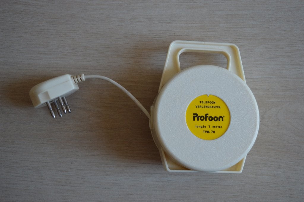 Profoon telefoon verlenghaspel 7 meter, Ophalen of Verzenden, Zo goed als nieuw