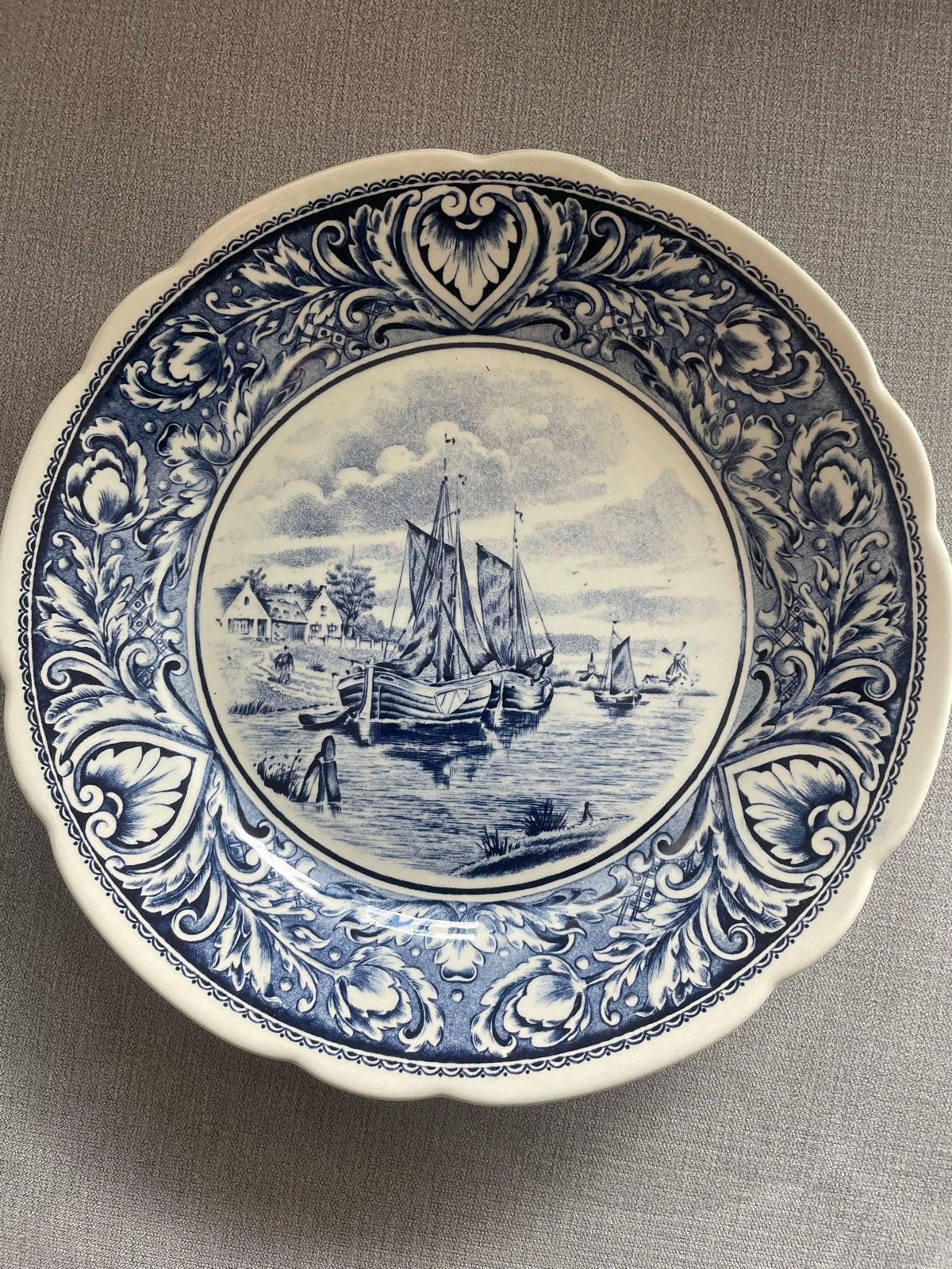 Delfts Blauw Sierbord - Royal Boch - 25 cm, Ophalen of Verzenden