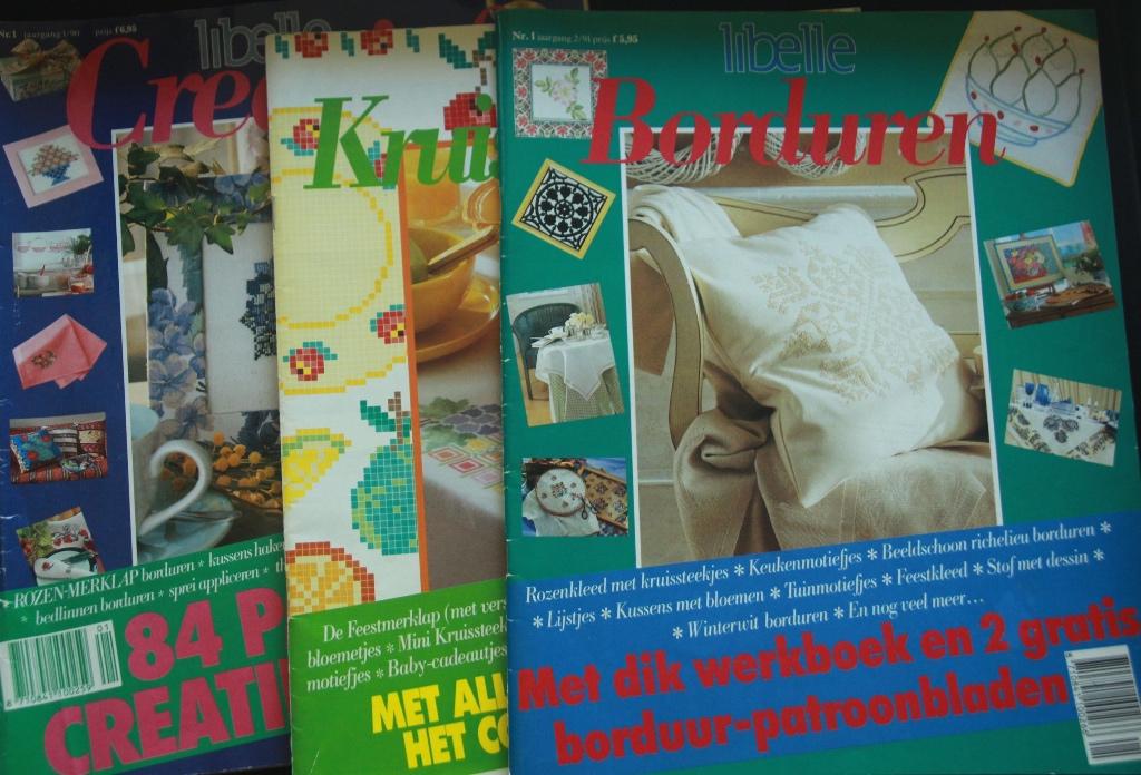 Libelle kruissteek magazine - 4 stuks, Ophalen of Verzenden, Handborduren, Patroon