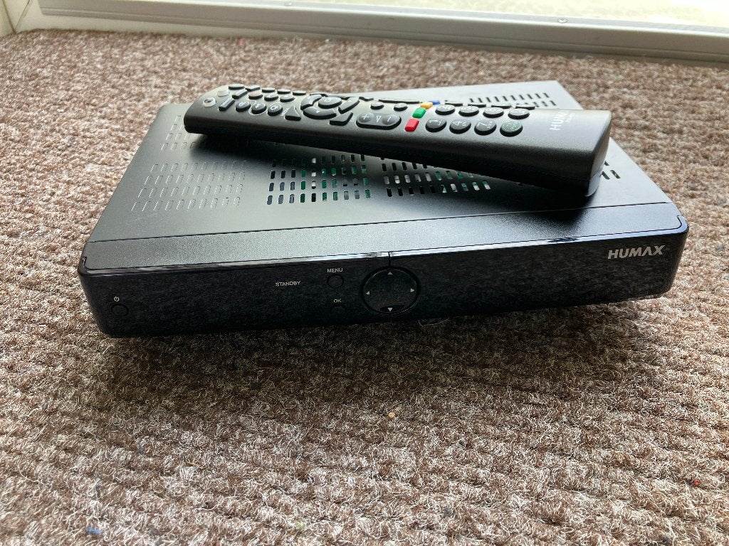 humax ontvanger receiver iRHD-5300C + afstandsbediening, Ophalen of Verzenden, Gebruikt, Decoder
