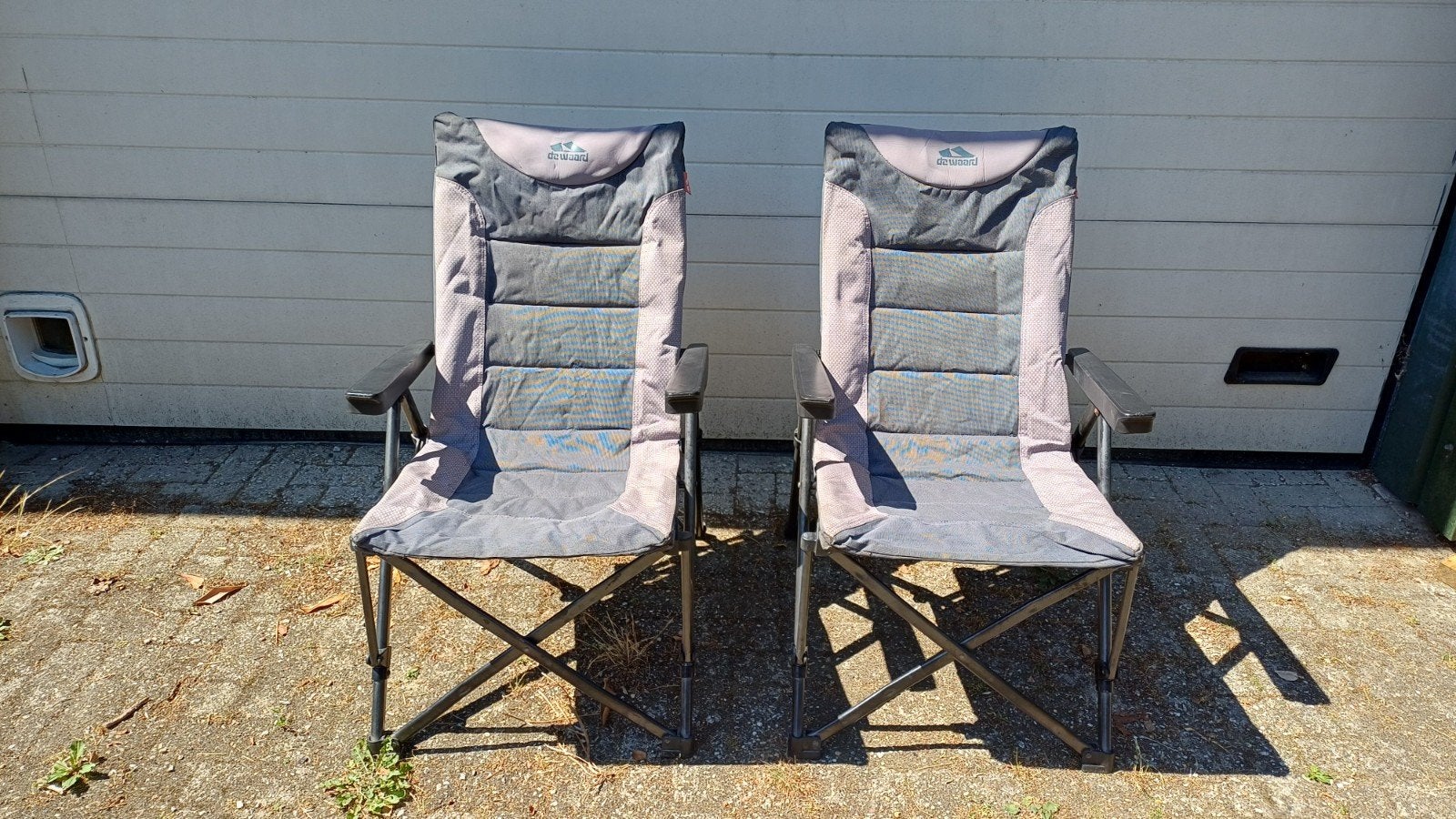 De Waard camping stoelen klapstoelen met hoes kamperen stoel, Ophalen of Verzenden, Gebruikt, Campingstoel