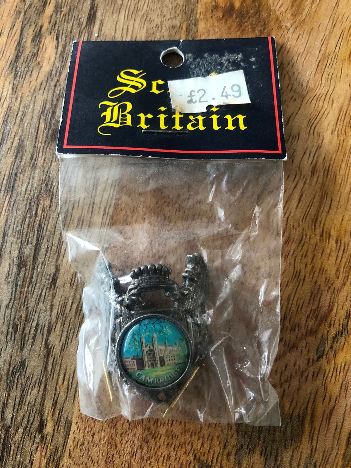 Vintage stocknagel/wandelstokplaatje Cambridge, Verzamelen, Ophalen of Verzenden, Zo goed als nieuw