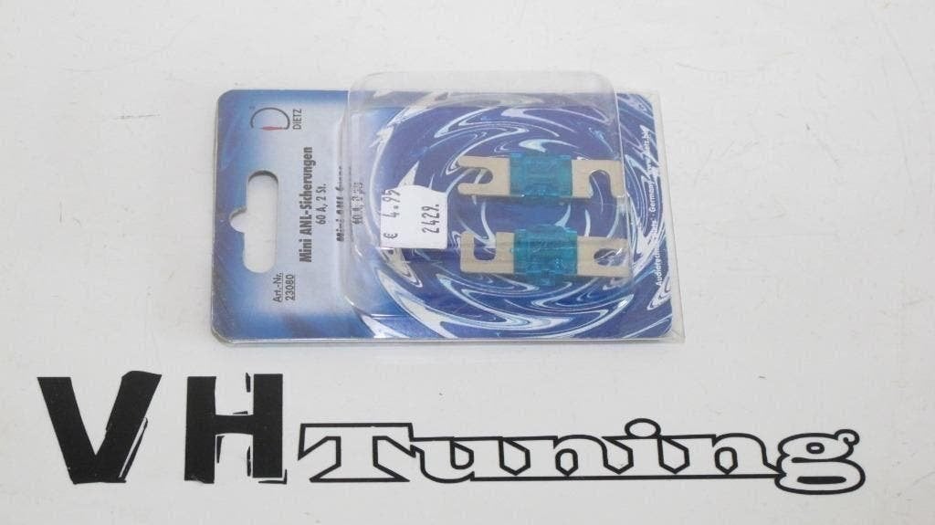 Dietz MINI ANL fuses, mini wafel zekeringen 60A 2 stuks, Auto diversen, Ophalen of Verzenden