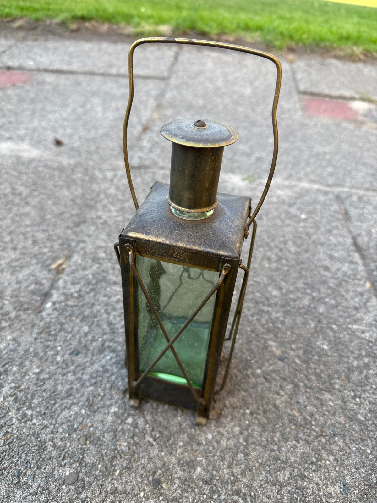 Vintage Hanglantaarn / Fleslamp - Unieke Decoratie, Ophalen of Verzenden