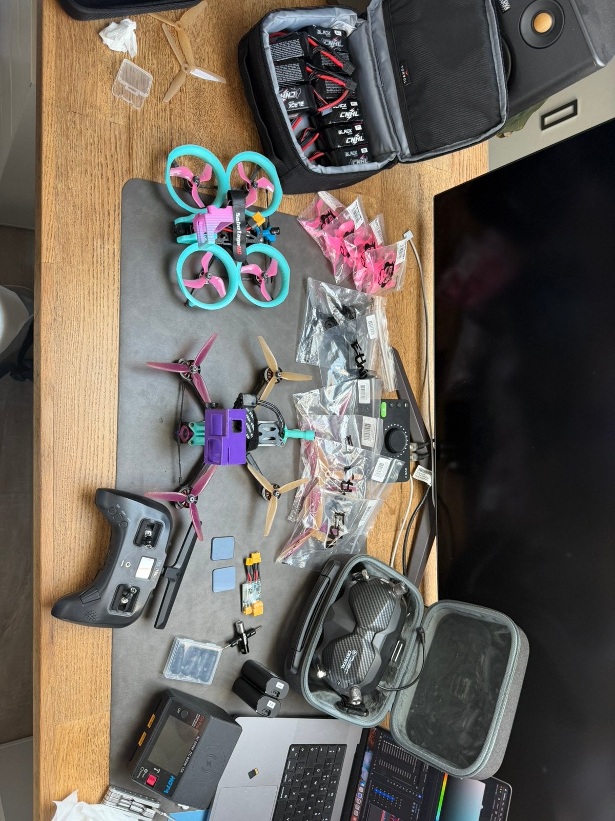 Complete FPV Set DJI Goggles V2 Tango 2 Apex & Squirt, Ophalen of Verzenden, Zo goed als nieuw