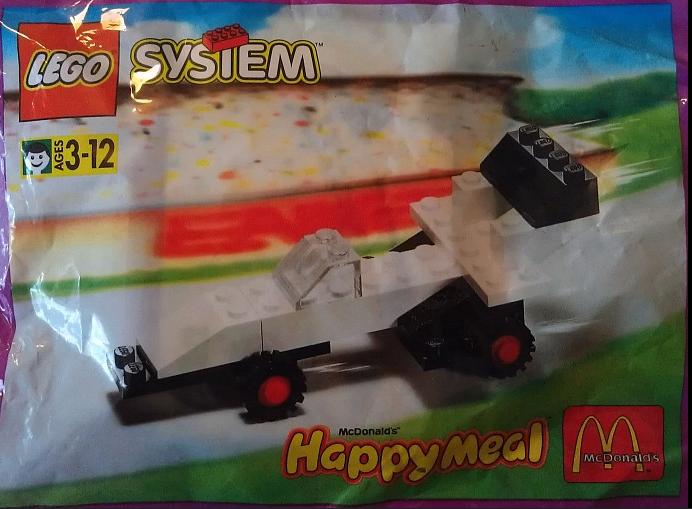 Vintage 1986 McDonalds Happy Meal LEGO Bouwsets Raceauto, Ophalen of Verzenden, Gebruikt, Lego