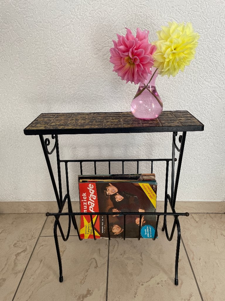 Bijzettafeltje / tijdschriftenrek, Antiek en Kunst, Ophalen