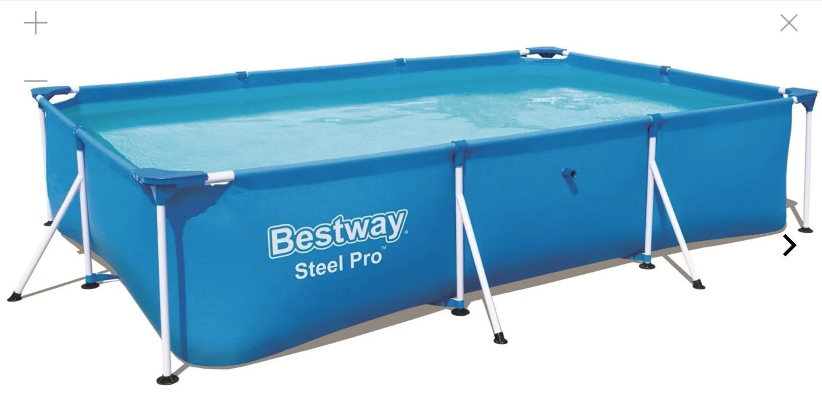 Bestway Steel Pro Opzetzwembad - Rechthoekig 300x201x66 cm, Ophalen, Gebruikt, Opzetzwembad, 200 tot 400 cm