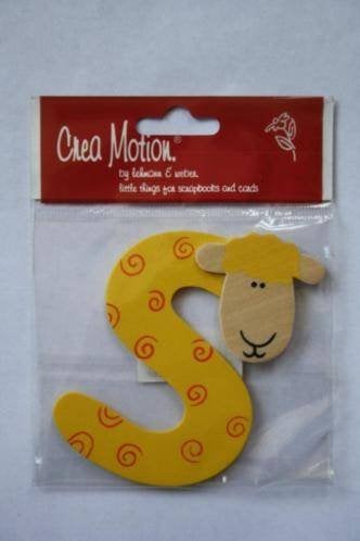 Crea Motion letter S hoog 7,5 cm, Hobby en Vrije tijd, Ophalen of Verzenden, Nieuw, Versiering of Embellishment, Overige merken