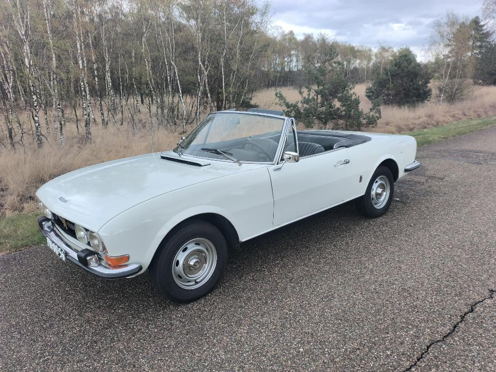 Peugeot 504 cabriolet, Achterwielaandrijving, Zwart, Cabriolet, Wit