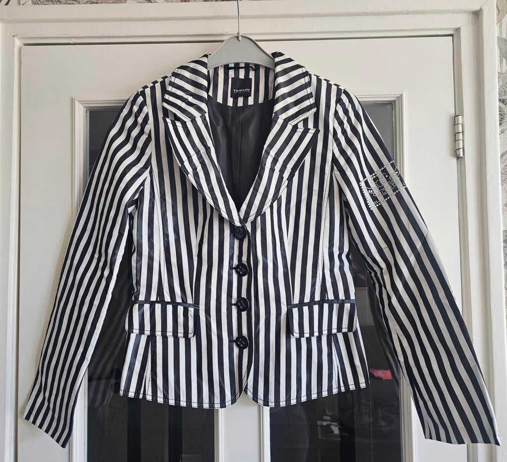 Nieuw - Taifun gestreepte blazer maat 38, Maat 38/40 (M), Zwart, Nieuw, Ophalen of Verzenden
