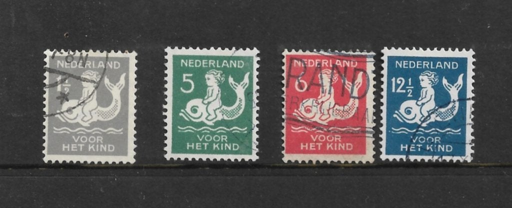 Wm no 225-28 gestempeld zie scan, Ophalen of Verzenden, Gestempeld