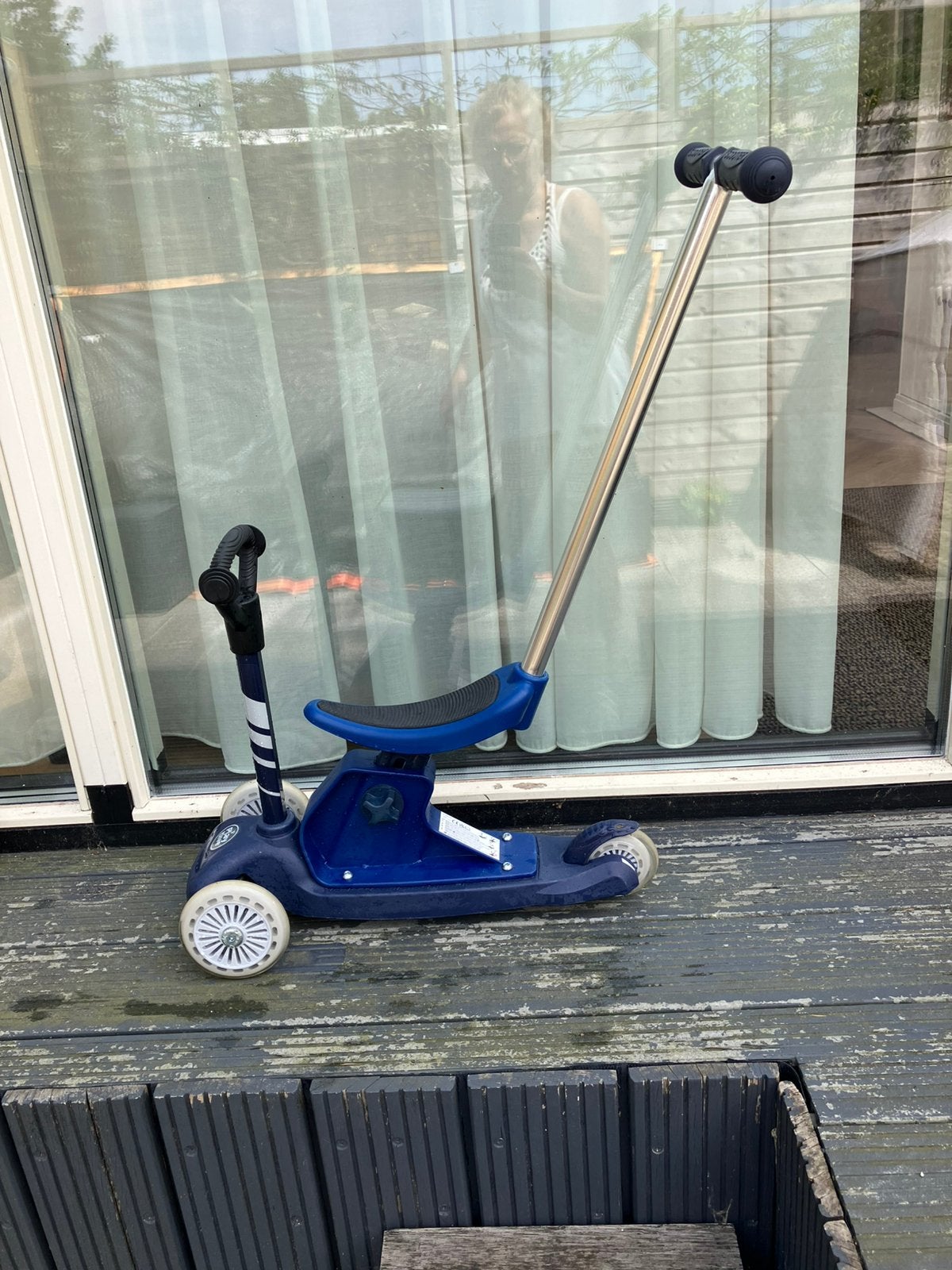 Kinderstep 4 in 1 step play tive blauw, Ophalen, Gebruikt, Gewone step