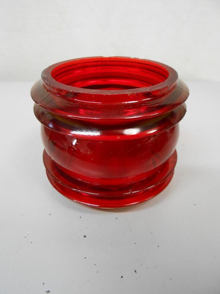 Fresnel lens glas, rood, Ophalen of Verzenden, Gebruikt, Overige typen