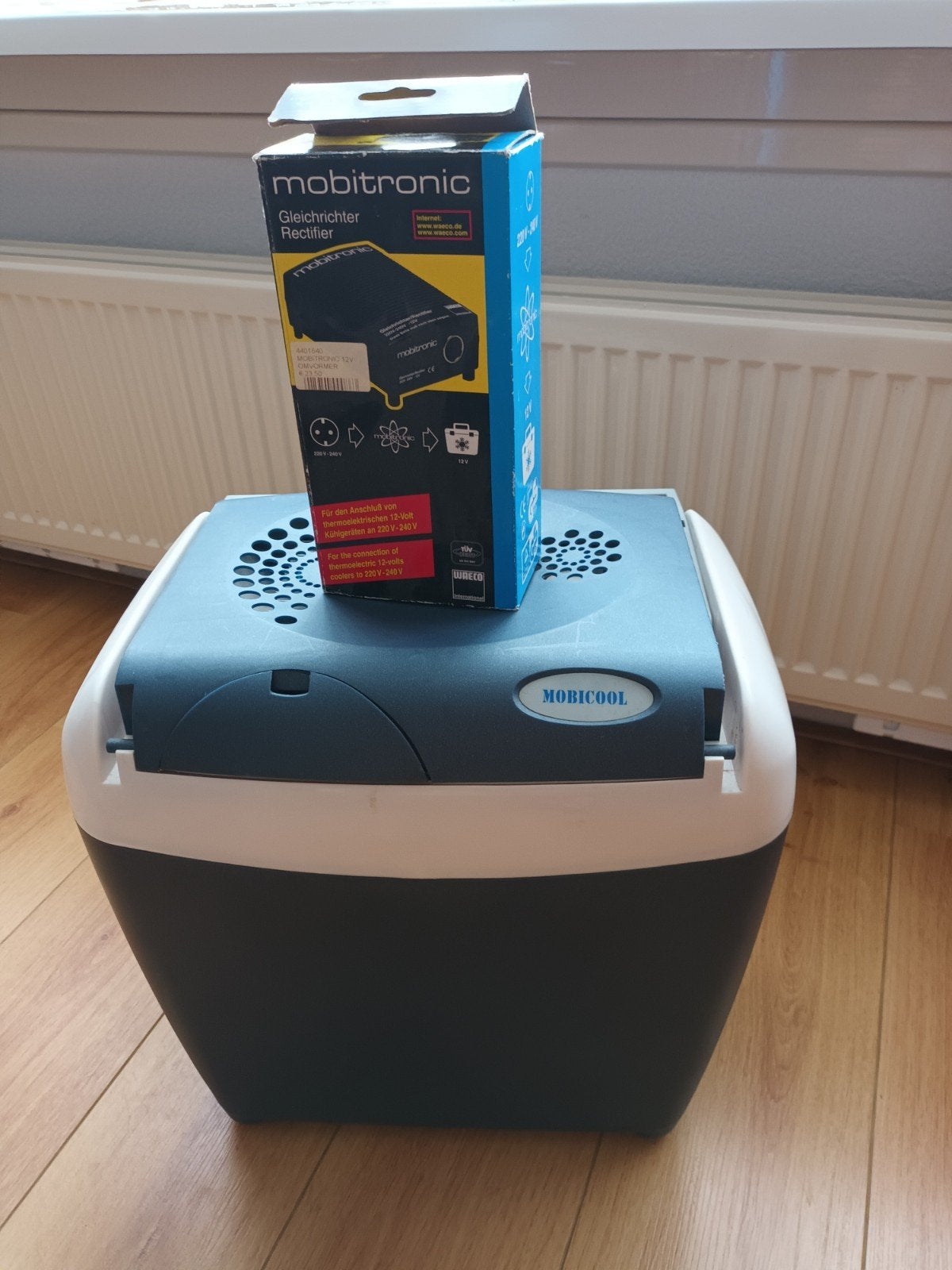 Mobicool Koelbox met Mobitronic Omvormer, Caravans en Kamperen, Ophalen, Gebruikt, Koelbox, Elektrisch