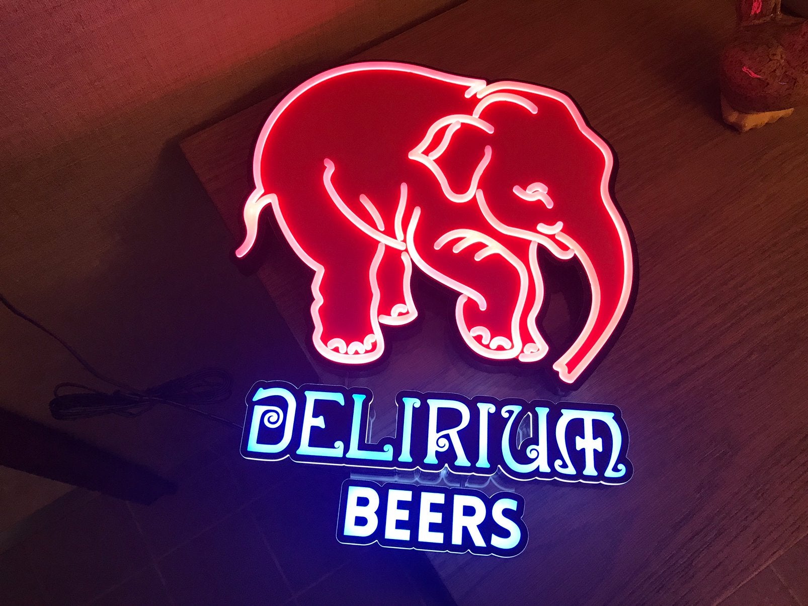 Delirium led lichtreclame,nieuw, Ophalen of Verzenden, Nieuw, Lichtbak of (neon) lamp